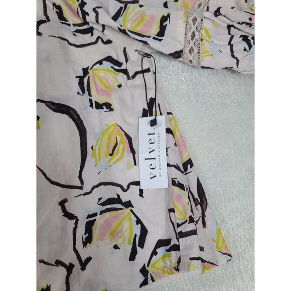 Velvet by Graham & Spencer Zoey in Lilypad print lace NWT Size Large Boho Garden - Picture 5 of 9